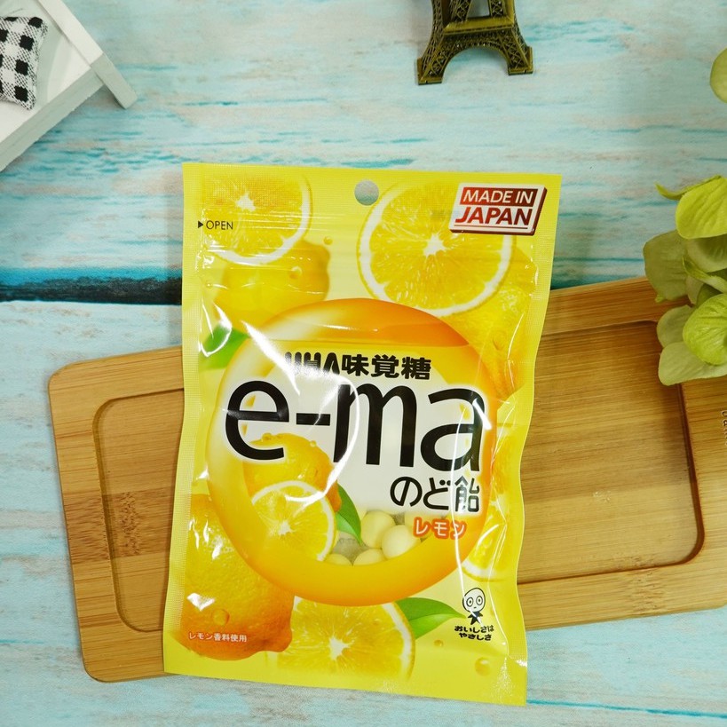 味覺糖e-ma喉糖-檸檬味 50g【4514062422909】(日本糖果)