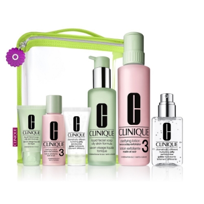 一天兩次三步驟，膚況穩定又透亮 三步驟洗面膠_清爽型200ml 三步驟溫和潔膚水3號487ml 平衡修護奇蹟凝露正貨125ml 總價值5162