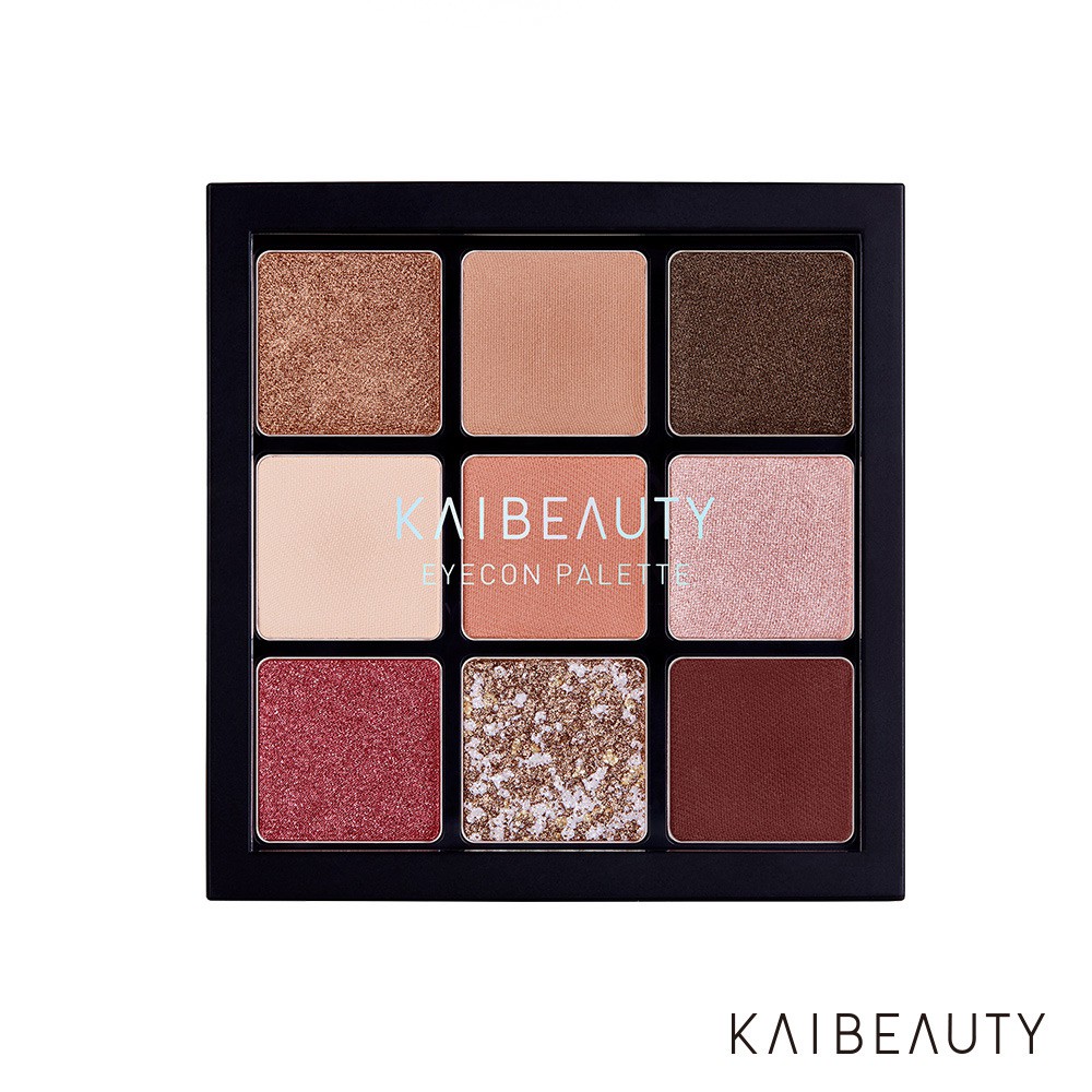 以火星不同的元素發想，研選9色眼彩必備經典百搭色精心調配的高實用性色系，可恣意駕馭各式眼妝，讓你用Mars EyeCon 演繹時尚Icon！9款色調 x 4種質地－可恣意變換各式妝感，輕鬆玩轉於眼彩混搭的發色魅力為雙眸抹上宛如火星般變化萬千的謎樣色彩，呈現立體美眸，耀你的雙眸炫耀全宇宙！絲緞 SHIMMER：若隱若現、柔滑服貼的絲緞光感色系。柔霧 MATTE：具優越發色性且帶有淨透感的霧面眼影。星砂 GLITTER：獨家展色科技、流露星光般閃爍的輕金屬眼影。鑽石 DIAMOND：革命性濕式多角形鑽粉，打造華麗熠熠的高級感。商品：KAIBEAUTY EyeCon藝想調色眼彩盤#火星x1容量：0.8gx9色保存期限：3年貨源：公司貨產地：韓國