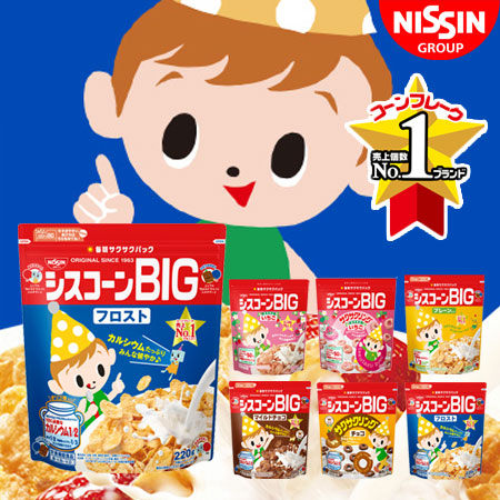 新包裝 日本 NISSIN 日清 BIG 袋裝早餐玉米片 玉米脆片 玉米片 幼童麥片 營養麥片 麥片