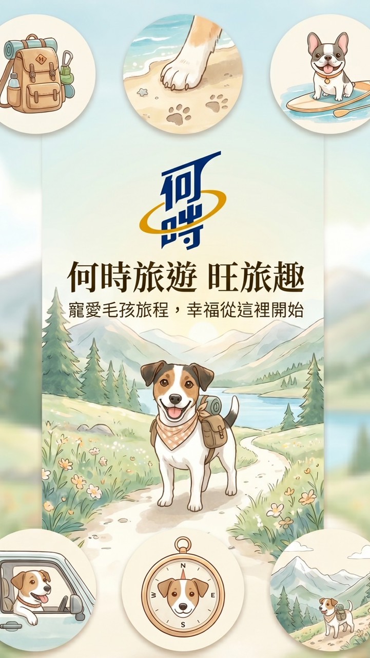 何時旅遊 × 旺旅趣｜寵愛毛孩旅程，幸福從這裡開始
