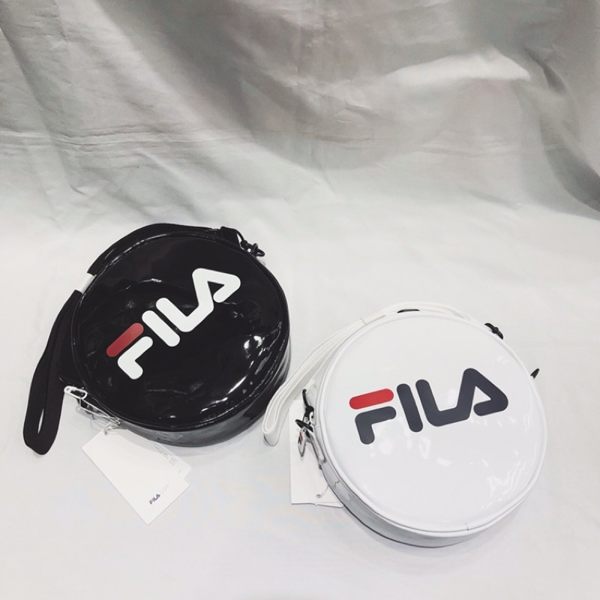 FILA 漆皮圓包 FS3BCB5325F BLK OWH (黑/白)