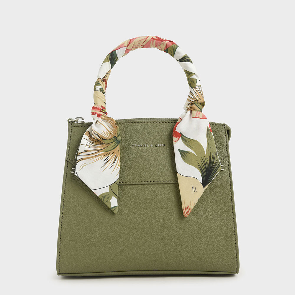 絲巾扭結手提包