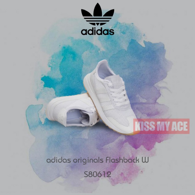 adidas Originals FLB W S80612 全白 鋸齒 增高 李聖經 情侶鞋