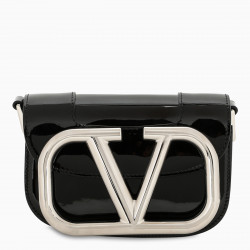 Valentino Garavani Small black Supervee in patent leather