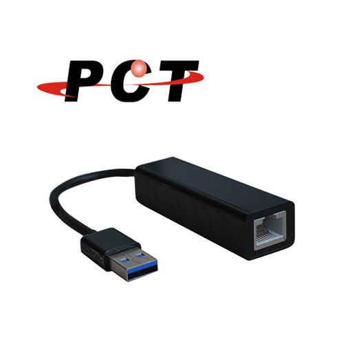 【PCT】USB 3.0 超高速外接網路卡(URC311)USB 3.0 超高速外接網路卡，支援10/100/1000Mbps超高速傳輸，透過USB介面轉換，省去繁複的網卡安裝。可在不含RJ45連接埠