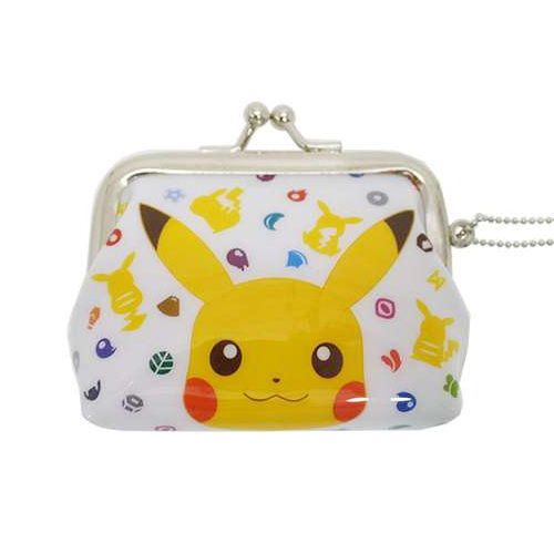 皮卡丘大臉款【日本進口正版】皮卡丘 伊布 珠扣包 零錢包 神奇寶貝 PIKACHU - 190034