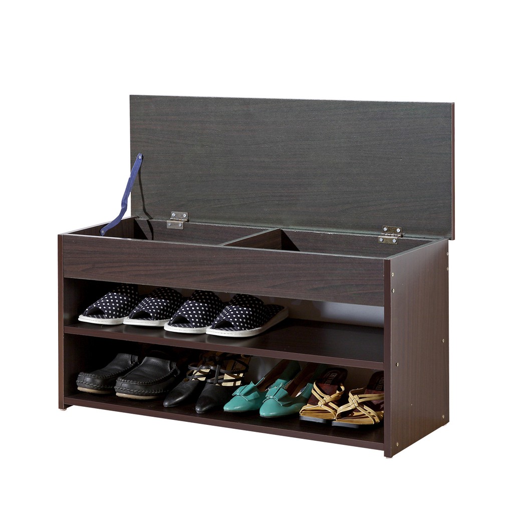 產品詳細介紹 ．80公分寬椅面，讓穿鞋時不顯擁擠更舒適! ．上掀式隱藏收納，可收納鞋油、小物收納更有序! ．下方雙層收納區可同時收納6~8雙外出鞋或拖鞋! ．玄關必備小家俱，牛奶糖木紋色 / 巧克力胡