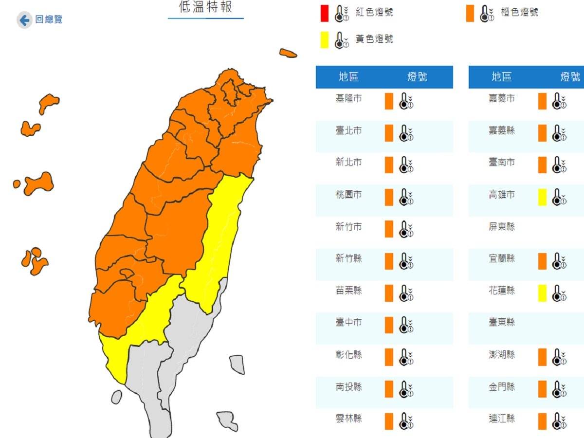 低溫特報範圍擴大！台南以北「非常寒冷」 苗栗苑裡體感近零度 中廣新聞網 Line Today 1340