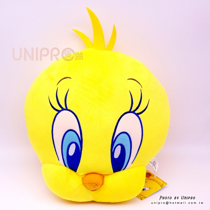 【UNIPRO】崔弟 立體頭型 30公分 抱枕 靠枕 玩偶 樂一通 LOONEY TUNES 雞