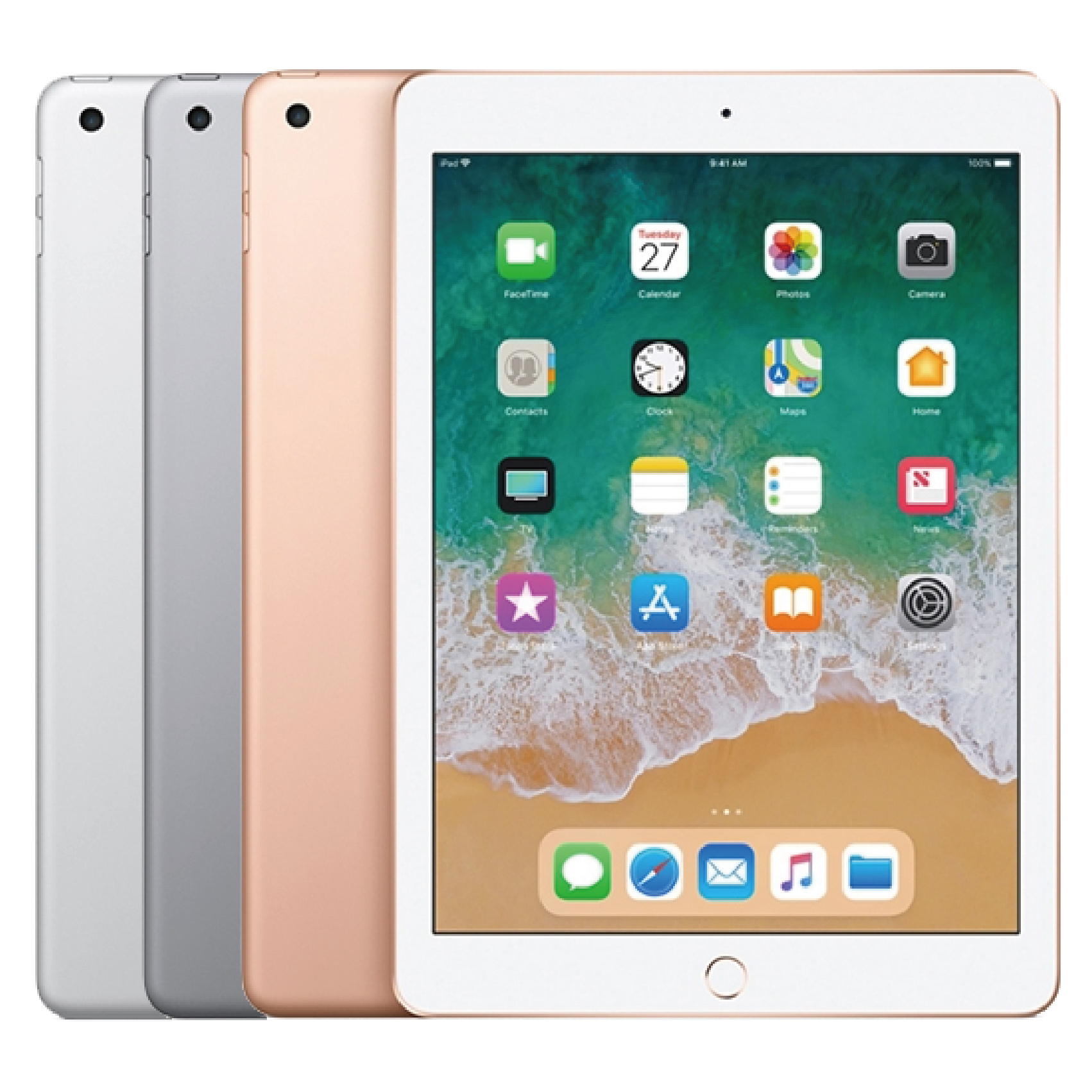 ．9.7吋Retina顯示器． A10晶片、M10協同處理器． 支援 Apple Pencil