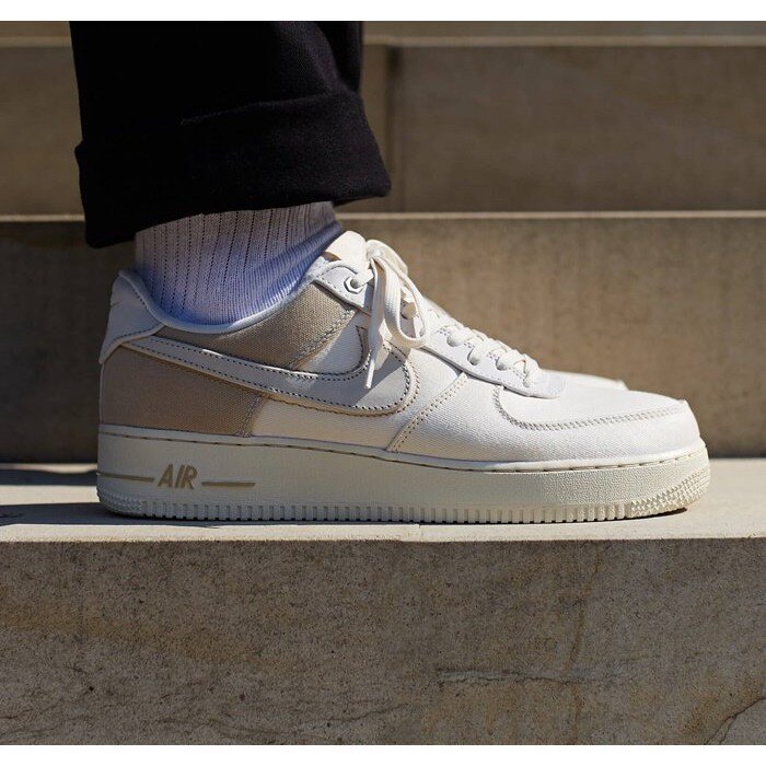 【日本海外代購】NIKE AIR FORCE 1 07 AF1 白灰 空軍 米白 白鞋 奶茶 運動 休閒 男女鞋 CI1116-100