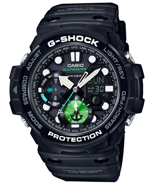 CASIO 卡西歐 GN-1000MB-1A G-SHOCK 強悍機能型Master of G 系列錶 黑 53.4mm