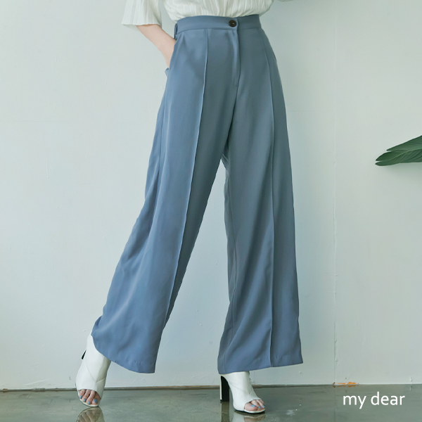 030811♦無內裡/側邊雙口袋/後鬆緊設計