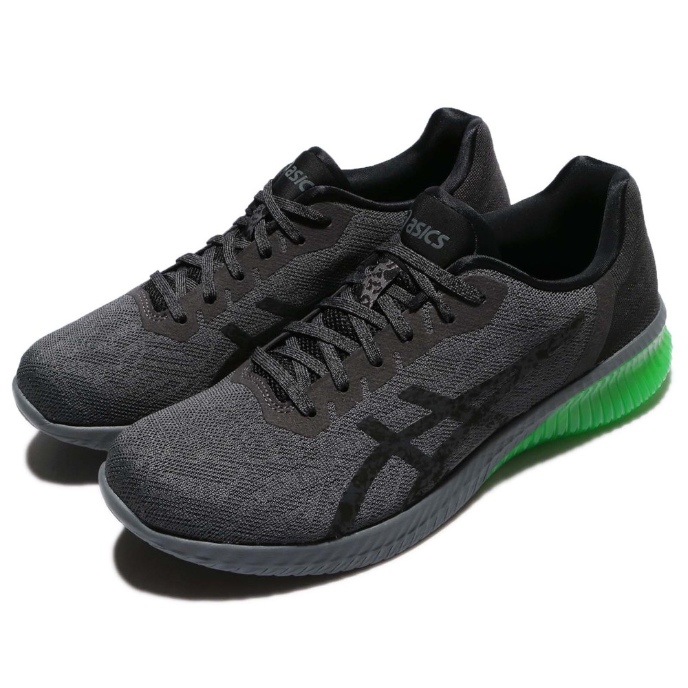 專業慢跑鞋品牌:ASICS型號:T7C4N9590品名:Gel-Kenun配色:灰色,綠色