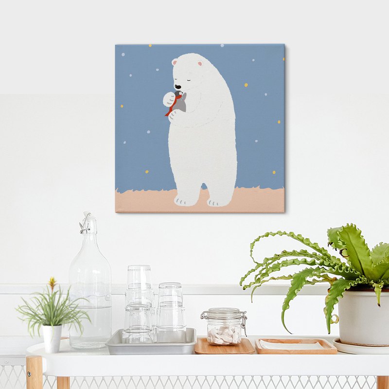 大白熊無框畫 X 親愛的，你辛苦了 將大白熊的溫暖帶入居家佈置