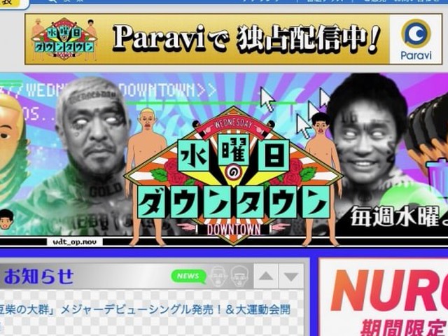 ダウンタウンの年収はいくら？