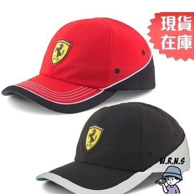 【Rennes shop】PUMA Ferrari 帽子 棒球帽 休閒 法拉利 賽車 紅/黑02320001/02320002