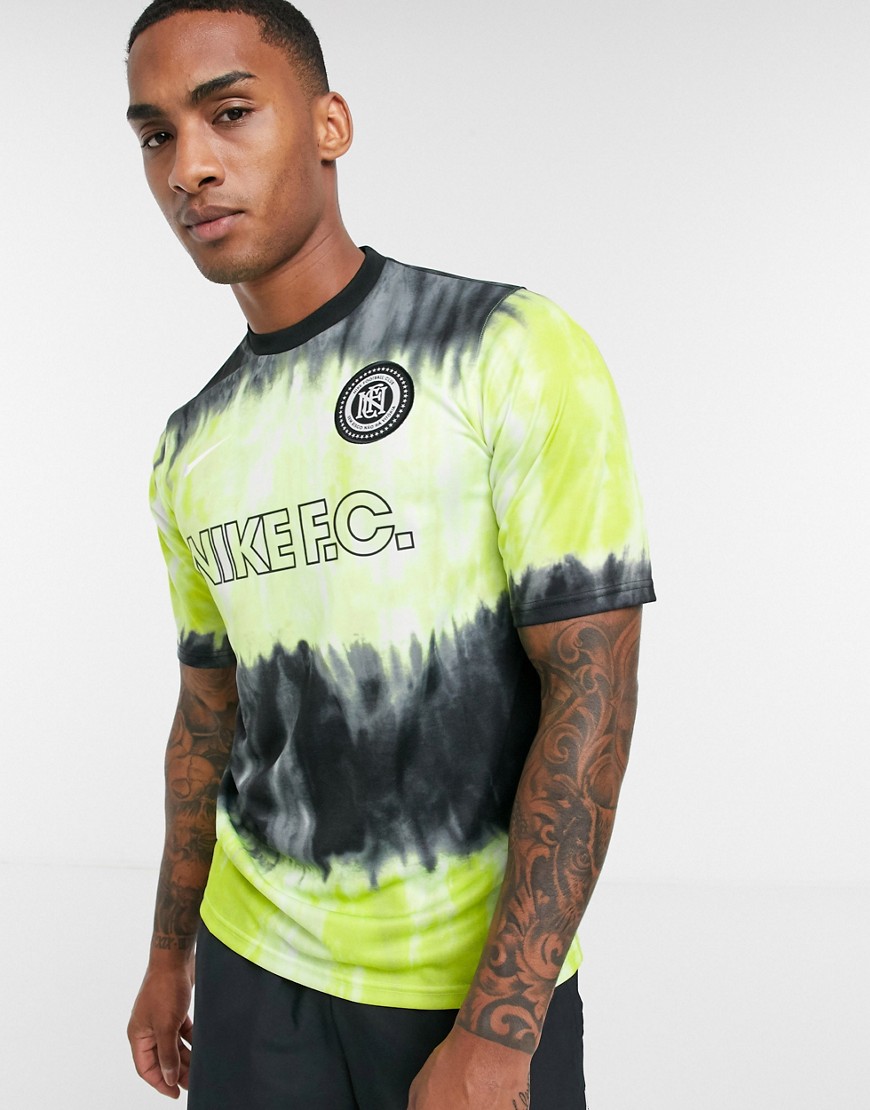 T-shirt by Nike This item is excluded from promo Tie-dye design Crew neck Short sleeves Nike F.C. pr