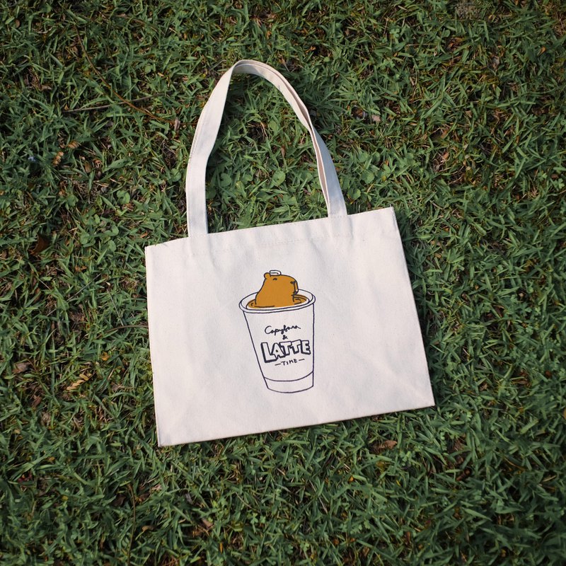 手工絹印/大帆布袋-大家都會有但沒有我可愛的大帆布袋