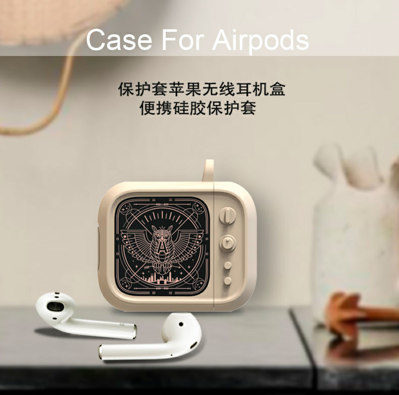 耳機套 蘋果airpods2保護套二代airpods1代殼盒子套藍芽無線耳機套防丟掛繩防塵貼紙掛件硅膠 快速出貨