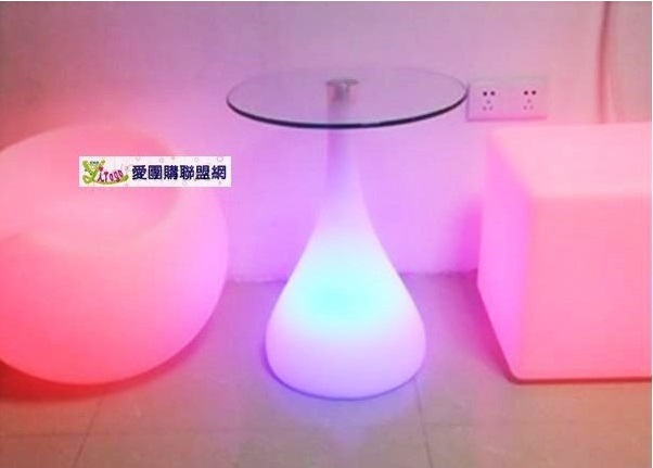 LED炫彩發光咖啡桌發光家具時尚夜店酒吧室內外擺飾｜創意家飾