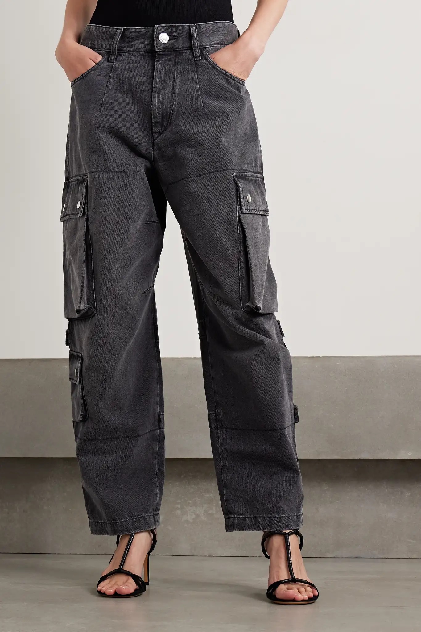 ISABEL MARANT Elore wide-leg cargo jeans