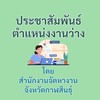 ประชาสัมพันธ์ตำแหน่งงานว่าง สนง.จัดหางานจังหวัดกาฬสินธุ์