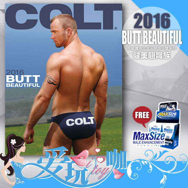 美國 COLT STUDIO年度2016 CALENDAR 美國種馬年度全見版月曆系列n限量3本