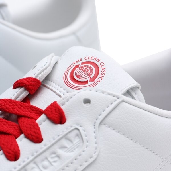 ADIDAS 休閒鞋 ORIGINALS CONTINENTAL 80 白紅 環保字句 皮革 男 (布魯克林) FU9787