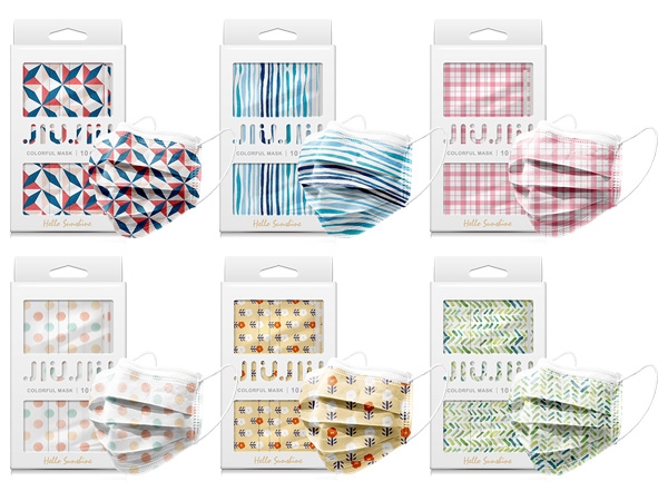 親親JIUJIU~印花三層防護口罩 絕美六色超值組(每色1盒/10入) 野餐／海洋／少女／改變／呼吸／花田 組合款【D210768】，還有更多的日韓美妝、海外保養品、零食都在小三美日，現在購買立即出貨
