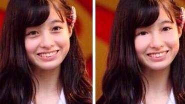 美女就該有臥蠶！日本網友將「天使臉孔」橋本環奈的淚袋消除 結果變成這樣...