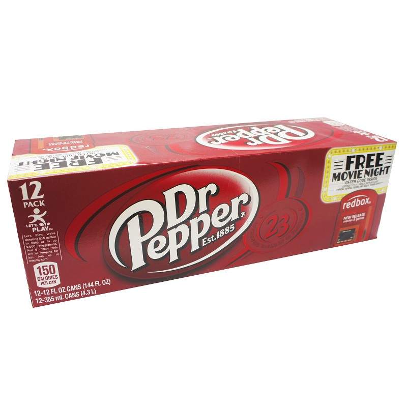 【宅配免運】DR PEPPER可樂 系列(355ml x12) 箱賣