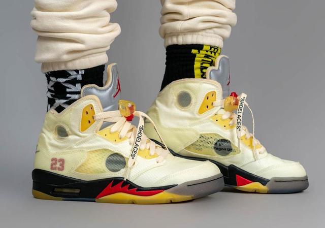 還有機會入手！Off-White x Air Jordan 5「色違」版本聯名鞋即將開賣