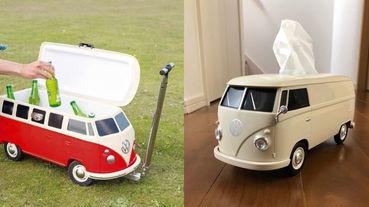 日本Camshop推福斯「麵包車面紙盒、金龜車滑鼠、音響」最萌經典車全都變身生活小物！