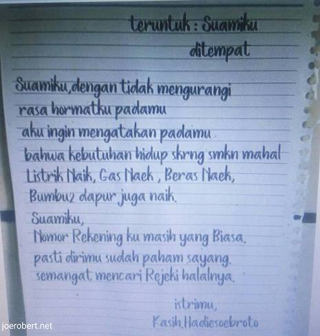 10 Surat Cinta Suami Istri Ini Endingnya Bikin Ketawa