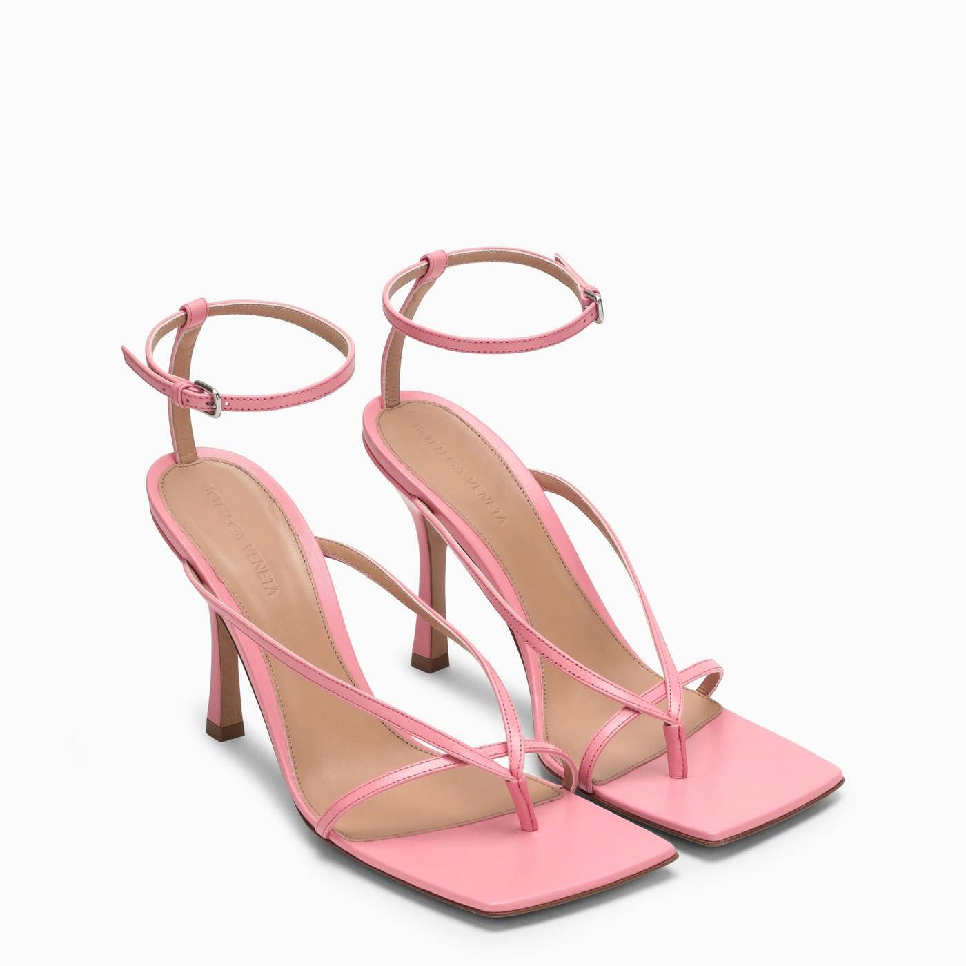 Bottega Veneta Stretch Pink Leather Sandal