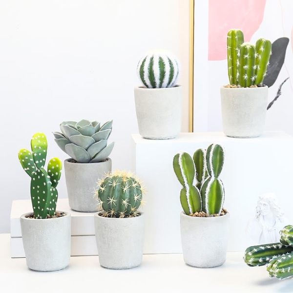 北歐ins仿真植物假仙人掌柱綠植小盆栽擺件擺設室內客廳盆景裝飾
