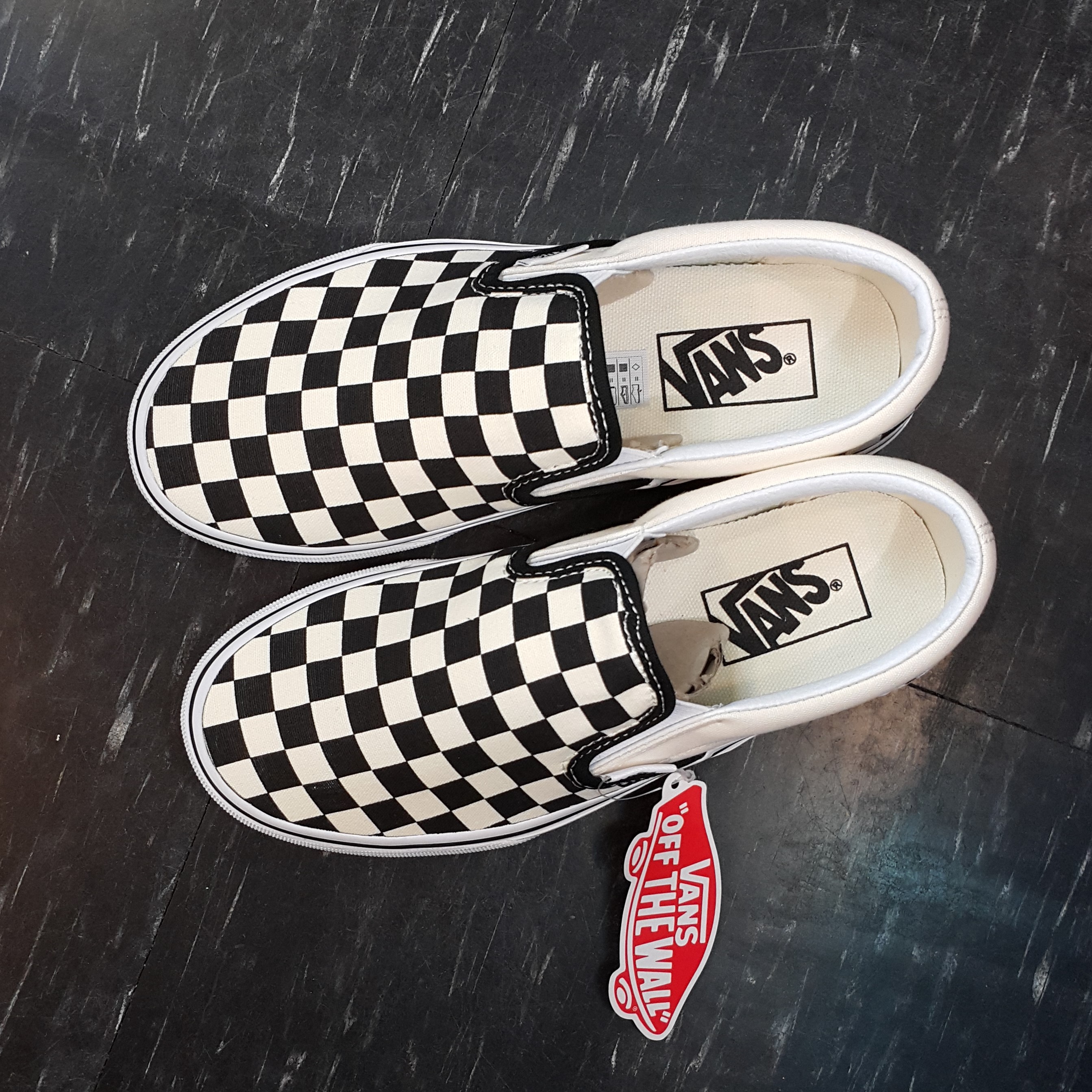 VANS Slip On 棋盤格 懶人鞋 黑白 黑色 白色 黑白格 基本款 經典款 帆布 板鞋 VN000EYEBWW