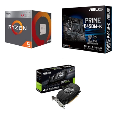 Ryzen 5 2400G 華碩PRIME B450M-K 華碩 GTX1050Ti顯示卡