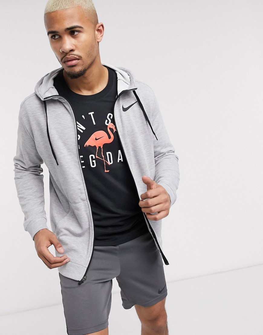 Sweatshirt by Nike The original cosy layer Drawstring hood Zip placket Nike Swoosh logo Side pockets