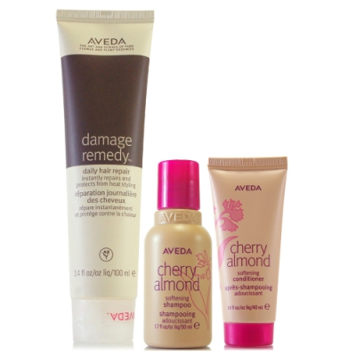 AVEDA 復原配方修護精華100ml+甜馨洗髮精50ml+甜馨潤髮乳40ml