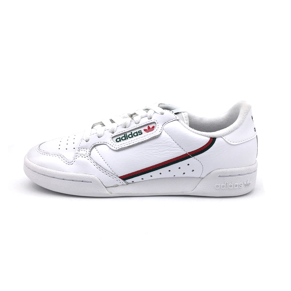 Adidas CONTINENTAL 80 男女休閒鞋-EG4592-白Continental 80 運動鞋成功捕捉八十年代初的室內運動鞋的復古味道，散發懷舊情懷。獨特的分段式橡膠大底令這款皮革運動鞋