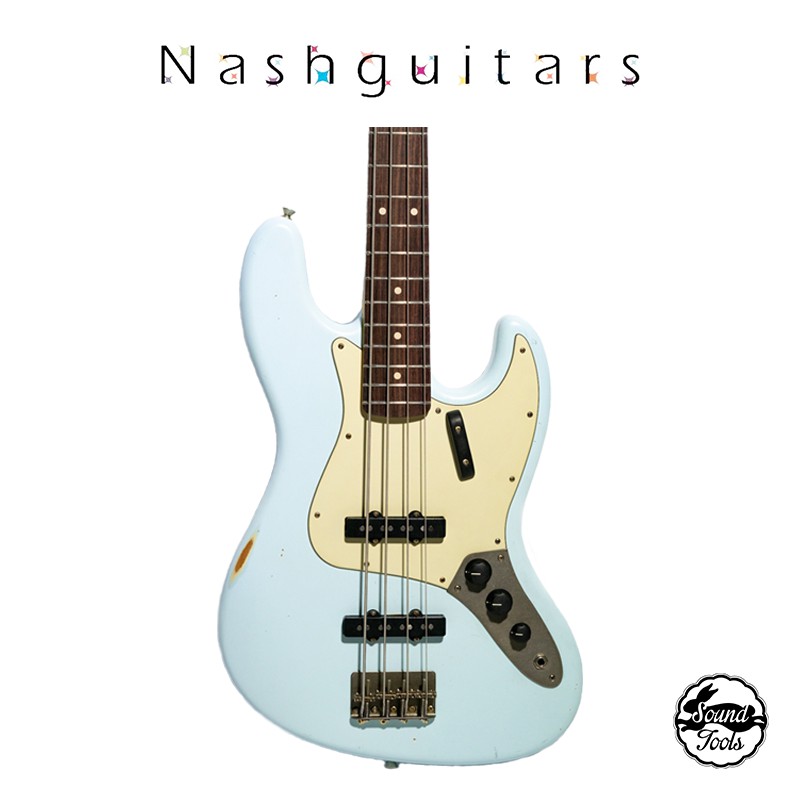 Nashguitars JB63 Sonic Blue 客製仿舊貝斯【桑兔】