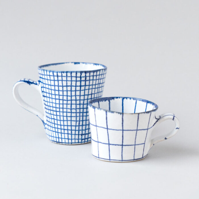 網格紋杯子（seto）&格紋杯子（seto）