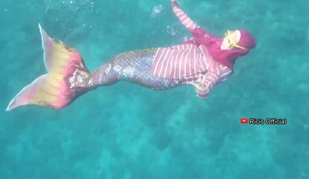 Kenakan Kostum Mermaid Di Tengah Laut Ria Ricis Kehabisan Napas Nyaris Tenggelam 