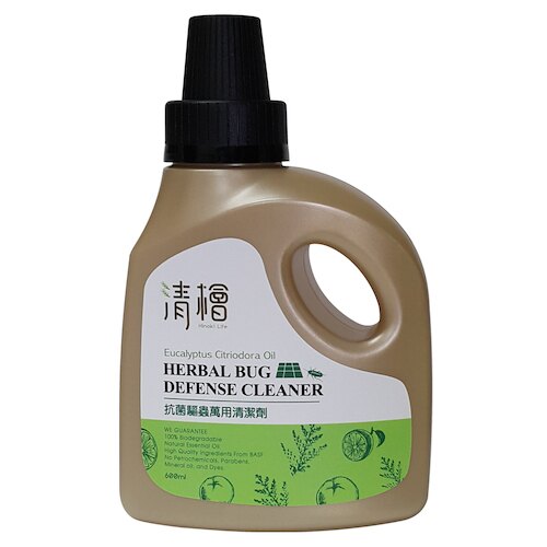 清檜抗菌驅蟲萬用清潔劑600ml--「天然≠無效」 檸檬桉油獲美CDC推薦 家有小孩/毛孩別緊張，輕鬆驅趕害蟲，讓您擁有舒適光亮的潔淨空間