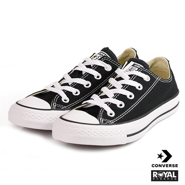 CONVERSE 新竹皇家Chuck Taylor All Star 黑色 布質 低筒 基本款 帆布鞋 男女款 NO.A1384