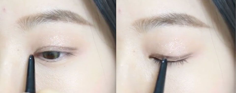 單眼皮眼妝眼線技巧