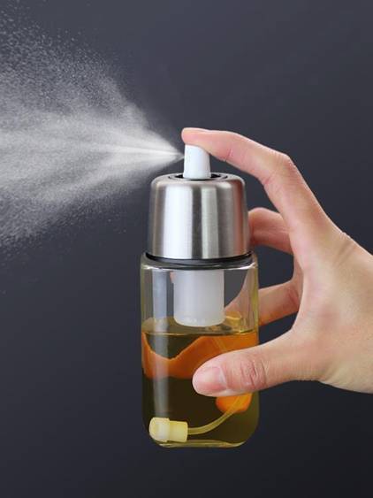 充氣按壓式噴霧式油壺噴油瓶醬油醋定量噴油瓶燒烤野餐減肥控油壺 露露生活館